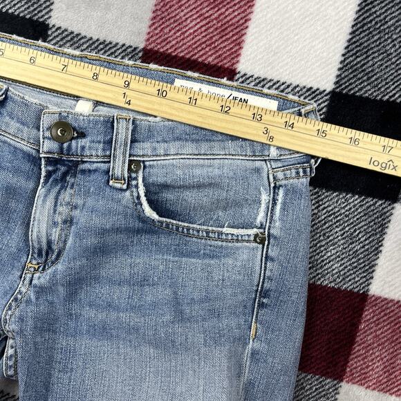 Rag & Bone Jeans Womens 25 Blue Dre Low Rise Skinny Leg Fray Hem Denim - Picture 5 of 11